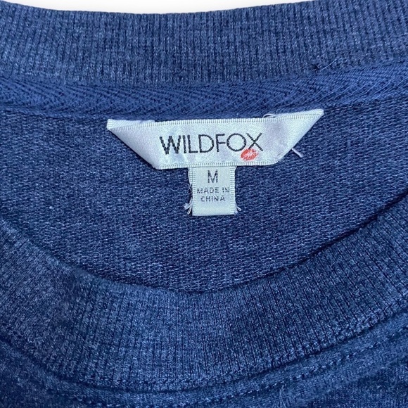 Wildfox Women's Statement Sweatshirt In Blue (Good Vibes) - Medium - Picture 7 of 10